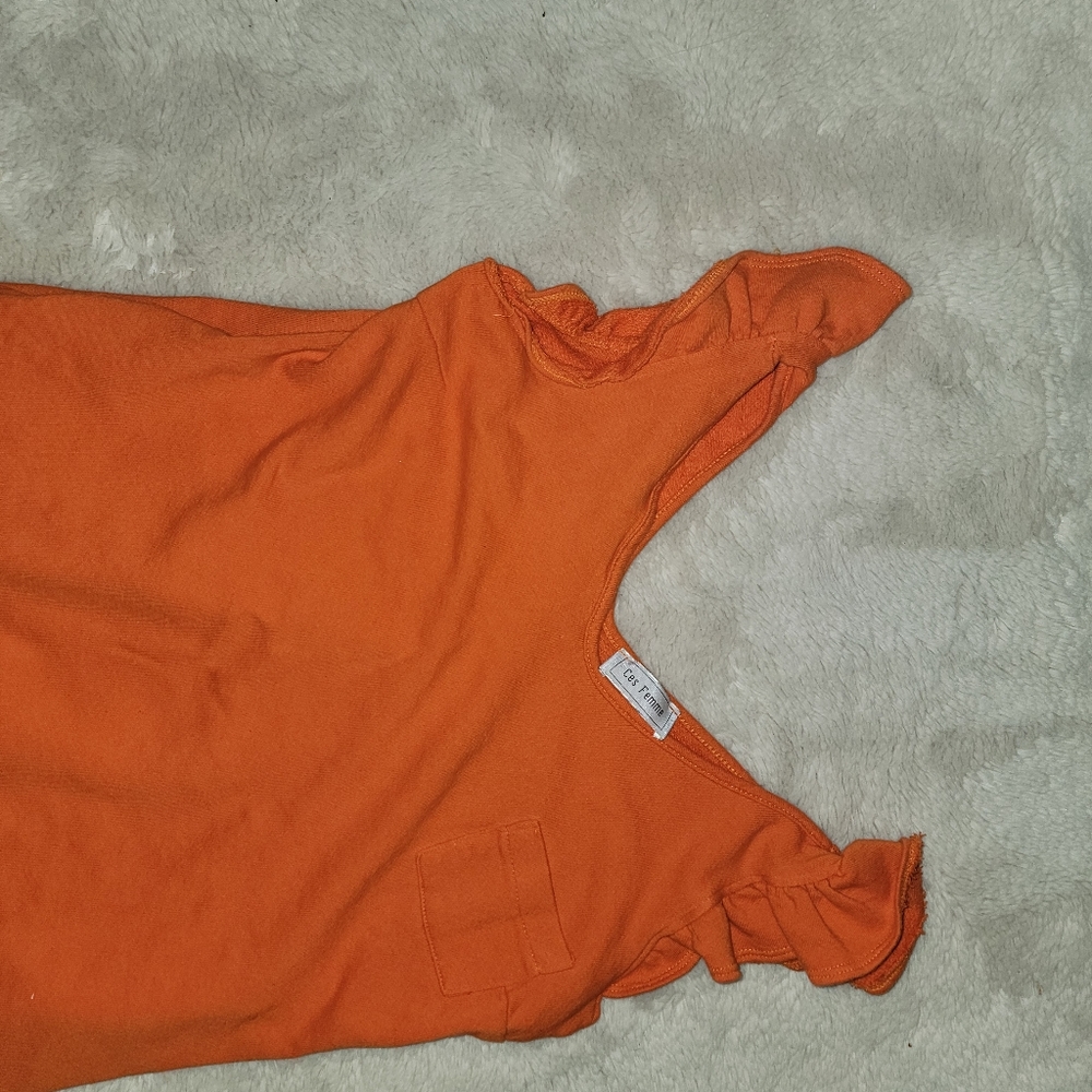 Cute orange beach cover up!